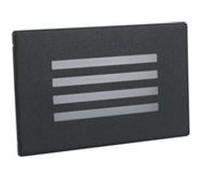 LEDKIA LIGHTING Balise Extérieure LED 3W Encastrable au Mur Elis Argent