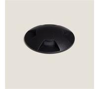 TechBrey Balise Extérieure LED 3W Encastrable au Sol 4L 2700K Noir Blanc chaud Noir