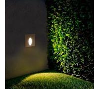 TechBrey Balise Extérieure LED 3W Encastrable Murale Carrée Ovale Adam 4000K Blanc Blanc neutre Blanc