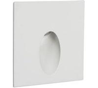 TechBrey Balise Extérieure Murale LED Encastrable 3W Carrée Ellis Blanche 2700K Blanc chaud Blanc G