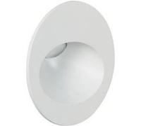 LEDKIA LIGHTING Balise Extérieure Murale LED Encastrable 3W Ronde en Aluminium Coney Blanche 2700K Blanc chaud