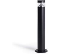 TechBrey Balise LED Extérieur 5W en Saillie sur Pied 50cm Acier Inoxydable Inti Inox Noire 3000K Blanc chaud Noir G