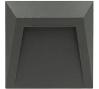 TechBrey Balise LED Extérieure 1.5W en Saillie au Mur Clover 6000K Blanc froid Anthracite G