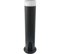 TechBrey Balise LED Extérieure 10W en Saillie sur Pied 60cm Halosa 3000K Blanc chaud Noir G