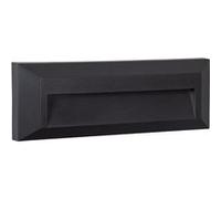 TechBrey Balise LED Extérieure 2W En Saillie au Mur Rectangulaire Élide Noire 4000K Blanc neutre Noir G