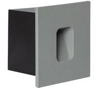 TechBrey Balise LED Extérieure 2W Encastrable au Mur Carrée Grasset Grise Blanc Chaud 2700K 50 mm Blanc Chaud G