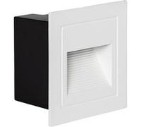 Balise LED Extérieure 3W Encastrable au Mur Carrée Olite Blanche 2700K Blanc chaud Autre G