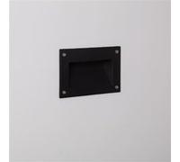 TechBrey Balise LED Extérieure 3W Encastrable au Mur Mystic Noire 3000K Blanc chaud Blanc Chaud G