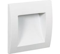 TechBrey Balise LED Extérieure 4W Encastrable au Mur Carrée Natt Blanche 2700K Blanc chaud Blanc G