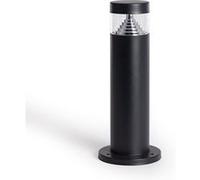 TechBrey Balise LED Extérieure 5W en Saillie sur Pied 30cm Inti Inox Noire 3000K Blanc chaud Noir G