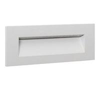 TechBrey Balise LED Extérieure 7W Encastrable au Mur Rectangulaire en Aluminium Groult Blanche 4000K Blanc neutre Blanc G