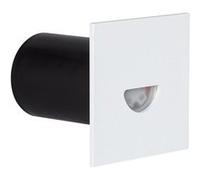 TechBrey Balise Murale Extérieure LED 2W Encastrable Aluminium Carrée Blanche Guell 2700K Blanc chaud Blanc G