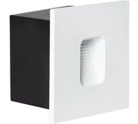 TechBrey Balise Murale Extérieure LED 2W Encastrable Aluminium Carrée Blanche Olite 2700K Blanc chaud Blanc G