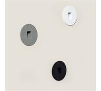 TechBrey Balise Murale Extérieure LED 2W Encastrable Aluminium Circulaire Olite 4000K Gris Blanc neutre Gris