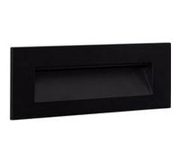 TechBrey Balise Murale Extérieure LED 7W Encastrable Rectangulaire Aluminium Noir Groult 4000K Blanc neutre Noir G