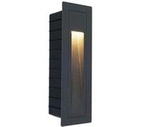 TechBrey Balise Murale Extérieure LED Encastrable - Anthracite - 3W - IP54 - Aluminium Anthracite