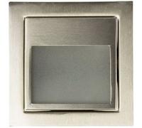 TechBrey Balise Murale LED Encastrable 1.5W Larry Finition Acier Inoxydable 3000K Blanc chaud Argent