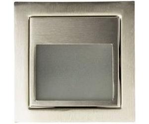 TechBrey Balise Murale LED Encastrable 1.5W Larry Finition Acier Inoxydable 3000K Blanc chaud Argent