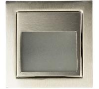 TechBrey Balise Murale LED Encastrable 1.5W Larry Finition Acier Inoxydable 5000K Blanc froid Argent