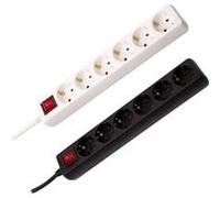 TechBrey Bloc Multiprise 6 Prises Type F Schuko 5m Noir Noir G