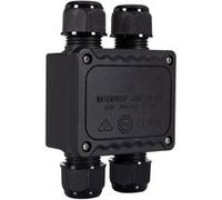 TechBrey Boîte de Dérivation Étanche en "H" 128x80x40mm 4 Cônes IP68 Noir Noir G