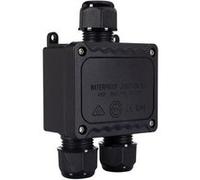 TechBrey Boîte de Dérivation Étanche en "I" 130x83x45mm 3 Cônes IP68 Noir Noir G