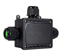 TechBrey Boîte de Dérivation Étanche en "T" 140x95x35mm 3 Cônes IP68 Noir Noir G