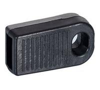 TechBrey Bouchon d’Extrémité pour Câble Électrique Plat de Guirlande Noir Noir