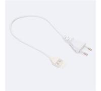 TechBrey Câble Connexion pour Ruban LED Auto-Redressement 220V AC SMD Silicone Flex Largeur 12mm Blanc Blanc