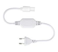 TechBrey Câble Rectificateur pour Ruban LED 220V AC SMD2835 IP65 Largeur 12mm Monochrome Blanc Blanc