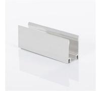 TechBrey Clip de Fixation Aluminium pour Gaine Néons LED Flexible Dimmable 11W/m 220V AC 60 LED/m Semi-circulaire 180° RGB IP67 Argent Argent