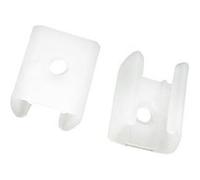TechBrey Clip de fixation pour Gaine Néon LED 24/48V DC 6x12 mm NFLEX6 Transparent Transparent