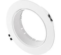 TechBrey Collerette Downlight Conique Encastrable Orientable pour Ampoule LED GU10 AR111 Coupe Ø135 mm Noir Noir