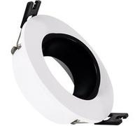 TechBrey Collerette Downlight Conique Faible UGR pour Ampoule LED GU10/GU5.3 Coupe Ø 75mm Blanc / Noir Blanc / Noir
