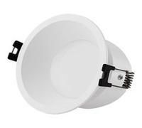 TechBrey Collerette Downlight Conique IP65 pour Ampoule LED GU10 / GU5.3 Coupe Ø85 mm Maxis Blanc Blanc