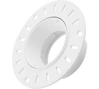 TechBrey Collerette Downlight Conique Orientable Intégration Plâtre/Placo pour Ampoule LED GU10 / GU5.3 Coupe Ø70 mm Suefix Blanc Blanc