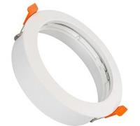 Collerette Downlight Encastrable Ronde Pour Ampoule Led Gu10 Ar111 Coupe Ø120 Mm Blanc