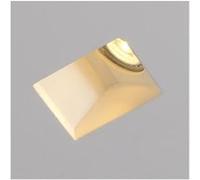 TechBrey Collerette Downlight Intégration Plâtre/Pladur Carrée Accent pour Ampoule LED GU10/GU5.3 Coupe 123x123 mm UGR17 Blanc Blanc G