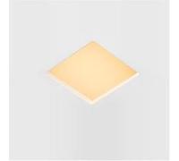 TechBrey Collerette Downlight Intégration Plâtre/Pladur Carrée pour Ampoule LED GU10/GU5.3 Coupe 123x123 mm Blanc Blanc