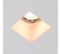 Collerette Downlight Intégration Plâtre/Pladur Carrée Pour Ampoule Led Gu10/Gu5.3 Coupe 123x123 Mm Ugr17 Blanc