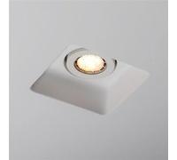 TechBrey Collerette Downlight Intégration Plâtre/Pladur Carrée pour Ampoule LED GU10/GU5.3 Coupe 158x158 mm UGR17 Blanc Blanc G