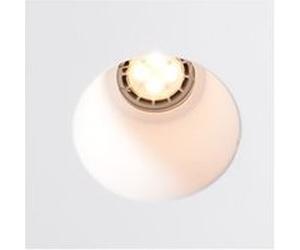TechBrey Collerette Downlight Intégration Plâtre/Pladur pour Ampoule LED GU10/GU5.3 Coupe 153x153 mm UGR17 Blanc Blanc G