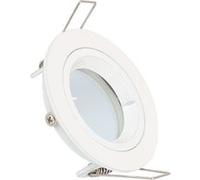 TechBrey Collerette Downlight Ronde Blanche pour Ampoule LED GU10/GU5.3 Coupe Ø 65mm Blanc Blanc