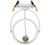 TechBrey Collerette Downlight Ronde Orientable pour Ampoule LED GU10 AR111 Blanc Blanc