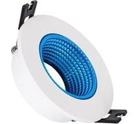 TechBrey Collerette Downlight Ronde Orientable pour Ampoule LED GU10/GU5.3 Coupe Ø 80mm Bleu Bleu