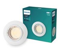 TechBrey Collerette Downlight Ronde Peridot pour Ampoule LED GU10 Ø 75 mm Blanc Blanc