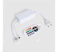 TechBrey Contrôleur pour Ruban LED Néon Dimmable 220V RGB SFLEX8 avec Contrôleur IR RGB Blanc