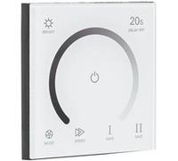 TechBrey Contrôleur Variateur Mural Tactile pour Ruban LED Monochrome 12/24V DC Monochrome