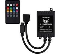 TechBrey Contrôleur Variateur Musical Ruban LED 12V DC RGB avec télécommande IR Noir