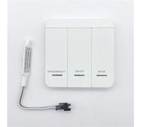 TechBrey Contrôleur Variateur Ruban LED Numérique 12/24V DC + Télécommande RF 3 boutons poussoirs Monochrome